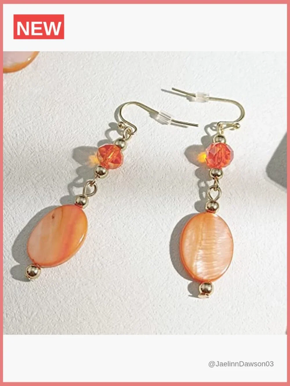 3-Layer Mother of Pearl Bead Necklace with Earrings Oval Beads Pendant Jewelry